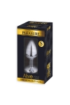 Plug m�tal bijou transparent S - Alive