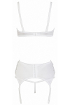 Ensemble lingerie 3 pi�ces ouvert blanc - Cottelli Lingerie